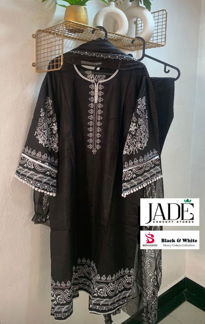 Black & White By Jade Cotton Pakistani Readymade Suits Wholesale Shop In Surat